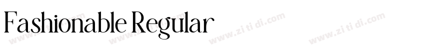 Fashionable Regular字体转换